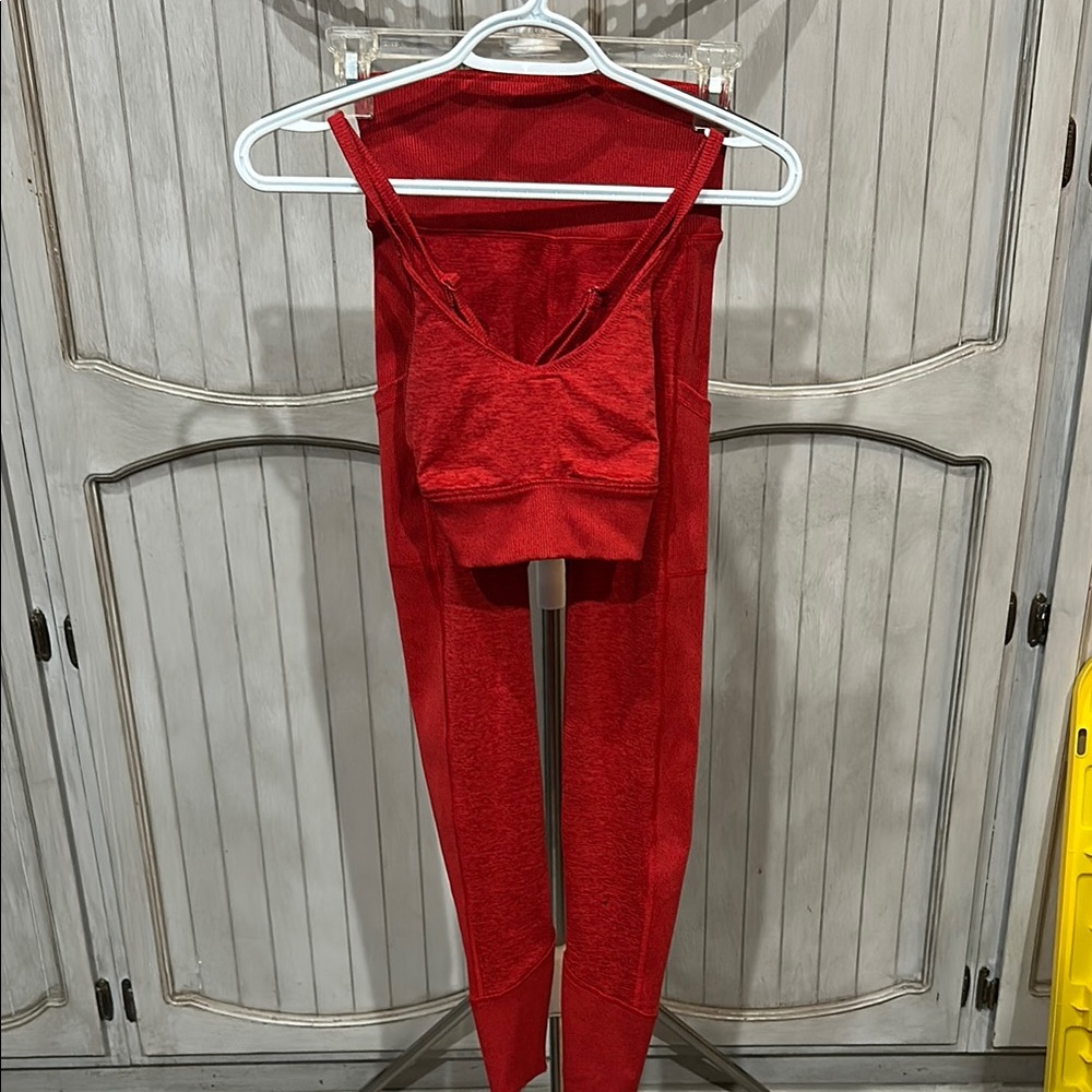 Aerie Red Activewear Set
